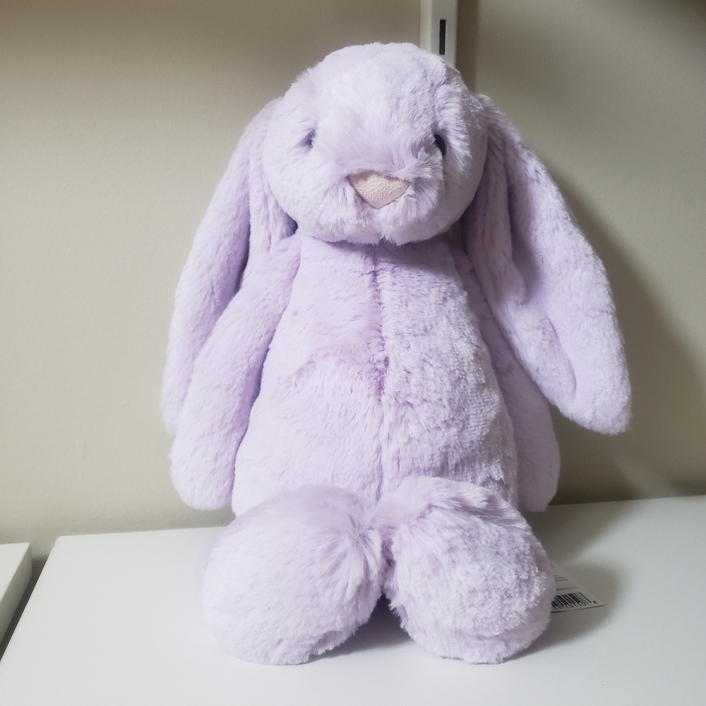 Jellycat Purple Bashful Lilac Bunny Rabbit Hard to Find BAS3HYUS